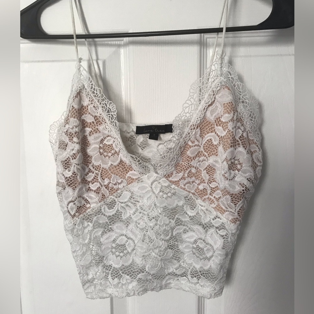 White Lace Women’s Top Small